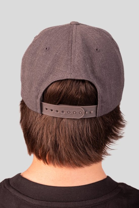 “Grey Heart” Snapback Cap - Colour: Grey, Variant: A