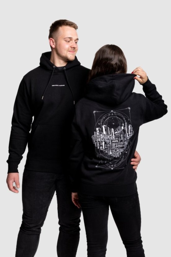 “B4L Universe” Unisex Hoodie - Colour: Black, Size: M