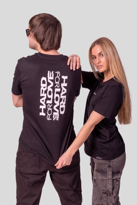 “Hard for Love” T-shirt - Colour: Black, Size: XXL