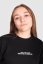 “My heart Beats for Love” Women Croptop Sweatshirt - Colour: Black, Size: L