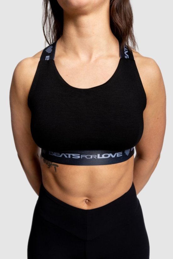 “Hidden Frequency” Bra - Colour: Black, Size: S