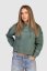 “Feel” Women Croptop Hoodie - Colour: Green, Size: L