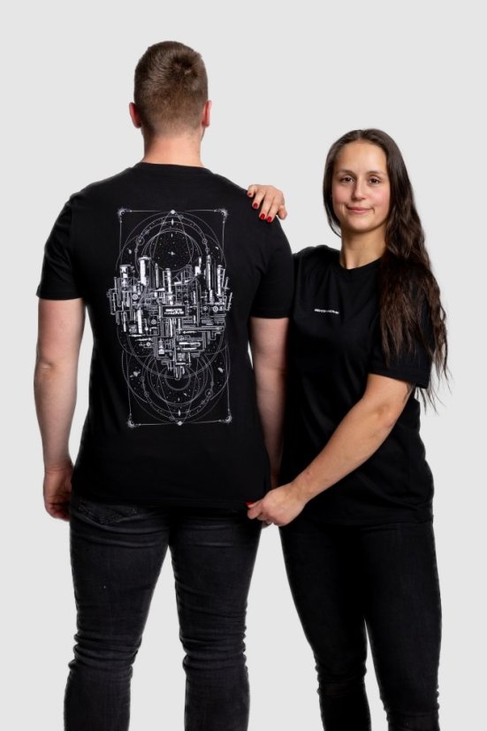 “B4L Universe” Unisex T-shirt - Colour: Black, Size: L