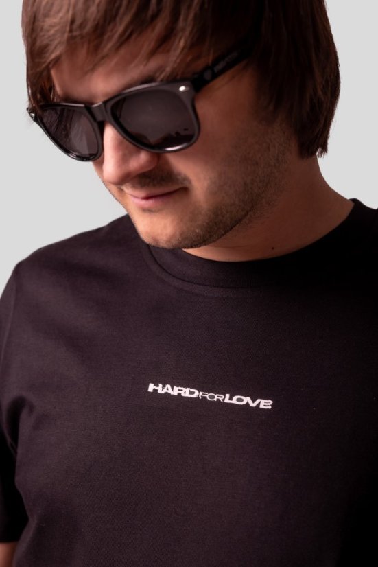 “Hard for Love” T-shirt - Colour: Black, Size: XXL