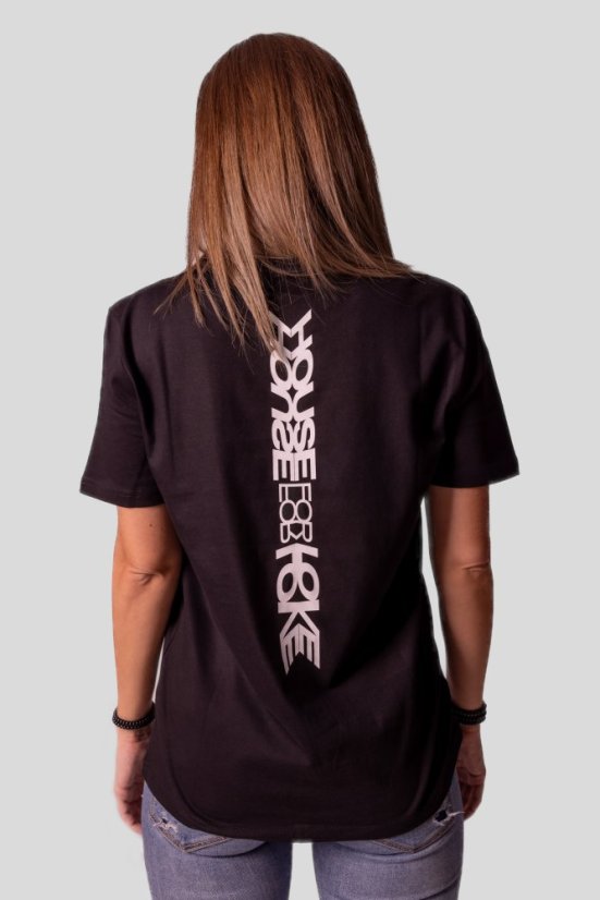 “House for Love” T-shirt - Colour: Black, Size: S