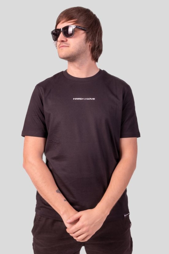 “Hard for Love” T-shirt - Colour: Black, Size: XXL