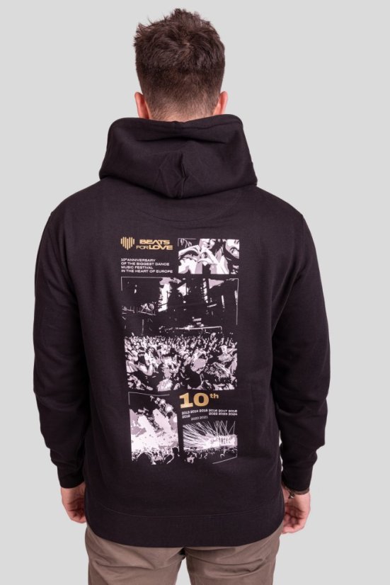 Unisex Mikina „Anniversary” - Barva: Černá, Velikost: M