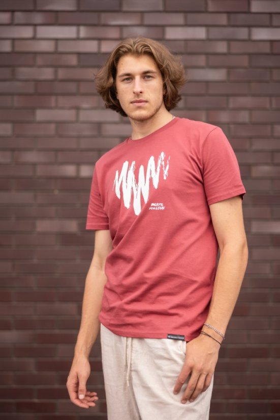 Unisex T-shirt ,,U & I Shirt” - Colour: Red, Size: M