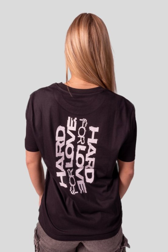 “Hard for Love” T-shirt - Colour: Black, Size: XXL