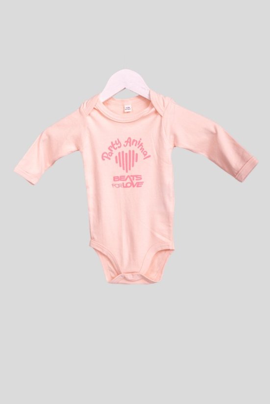 „Party Animal” long-sleeved baby bodysuits