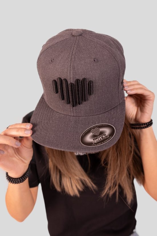 “Grey Heart” Snapback Cap - Colour: Grey, Variant: A