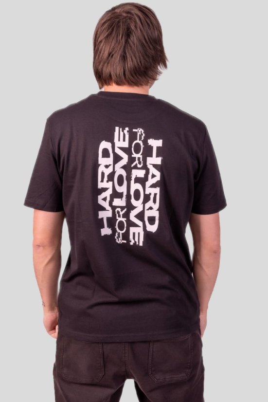 “Hard for Love” T-shirt - Colour: Black, Size: XXL