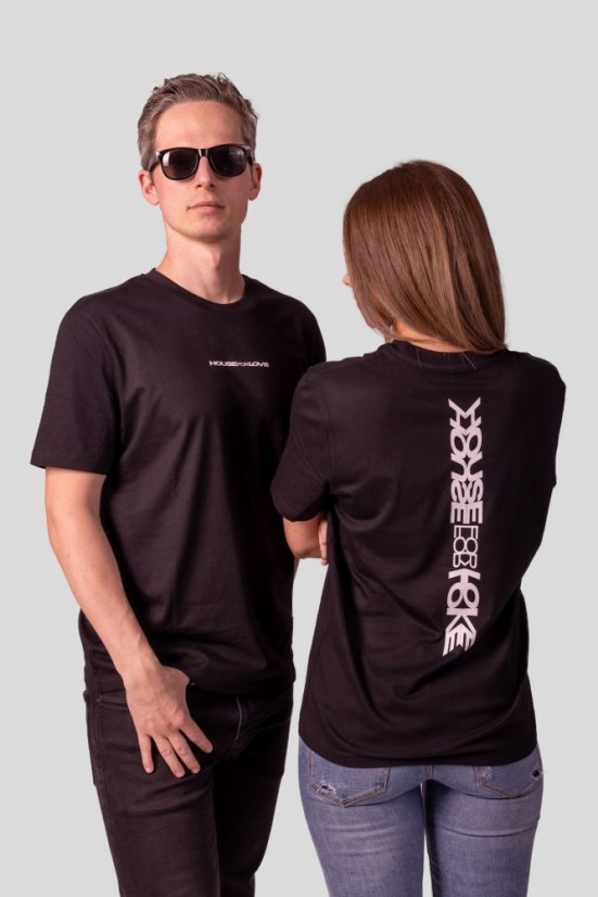 “House for Love” T-shirt - Colour: Black, Size: S