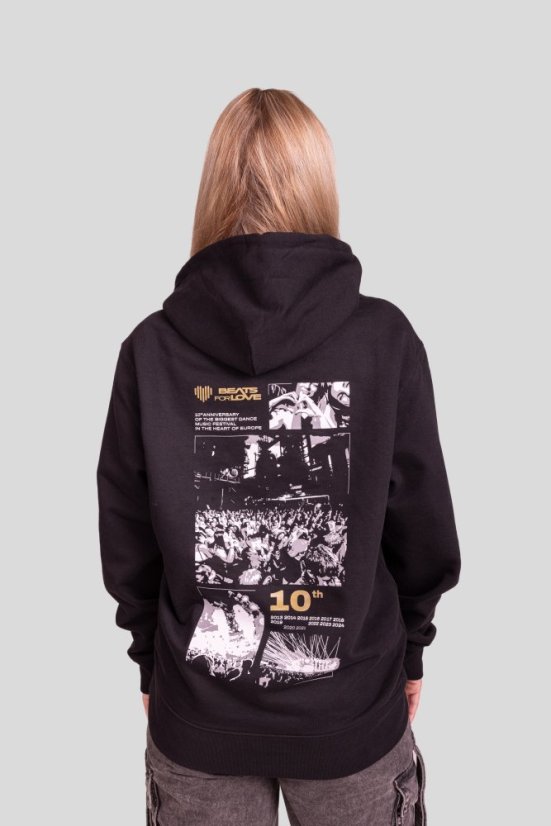 Unisex Mikina „Anniversary” - Barva: Černá, Velikost: M