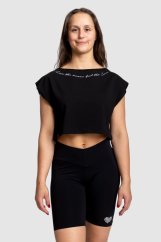 „Live the Music, Feel the Love“ Crop Top
