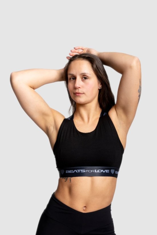 “Hidden Frequency” Bra - Colour: Black, Size: S