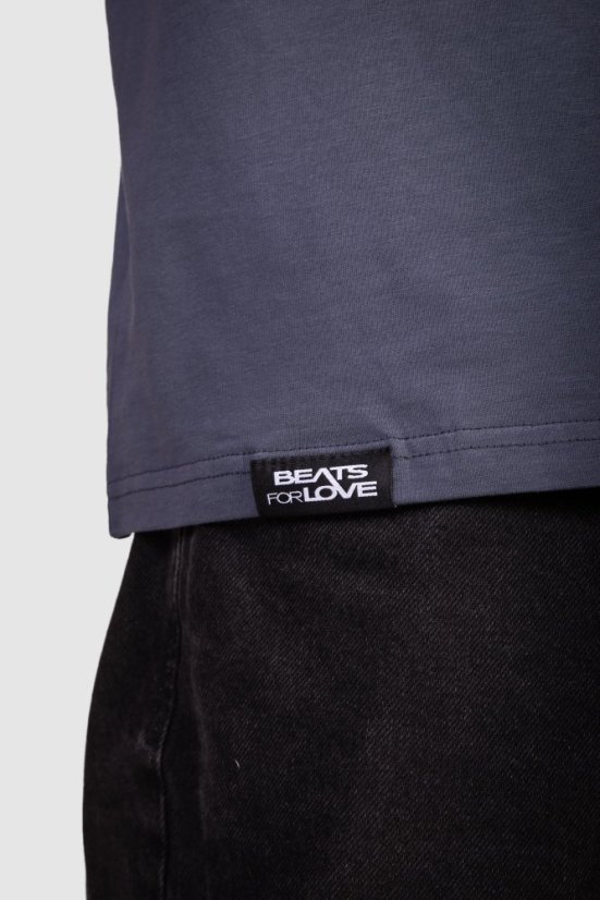 Tričko unisex Mini Beats - Barva: Šedá, Velikost: L