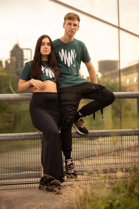 Unisex T-shirt ,,U & I Shirt” - Colour: Green, Size: XXL