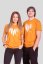 Unisex Triko ,,U & I Shirt” - Barva: Oranžová, Velikost: S