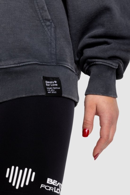 “Neon Flow” Oversize Hoodie - Colour: Grey, Size: M