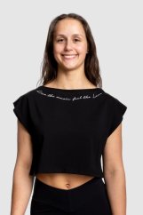 „Live the Music, Feel the Love“ Crop Top