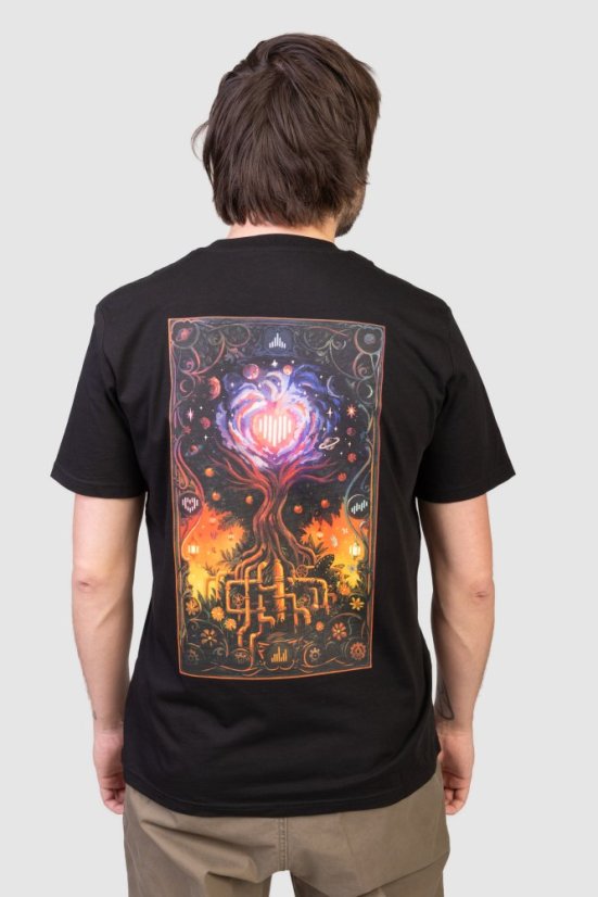 Tričko unisex “Sphere fusion” - Barva: Černá, Velikost: XL