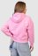 “Feel” Women Croptop Hoodie - Colour: Pink, Size: S