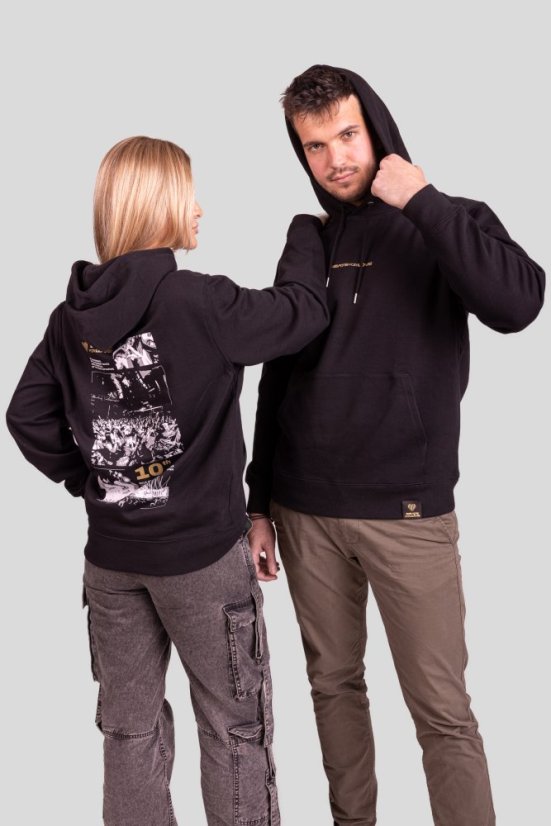 Unisex Mikina „Anniversary” - Barva: Černá, Velikost: M