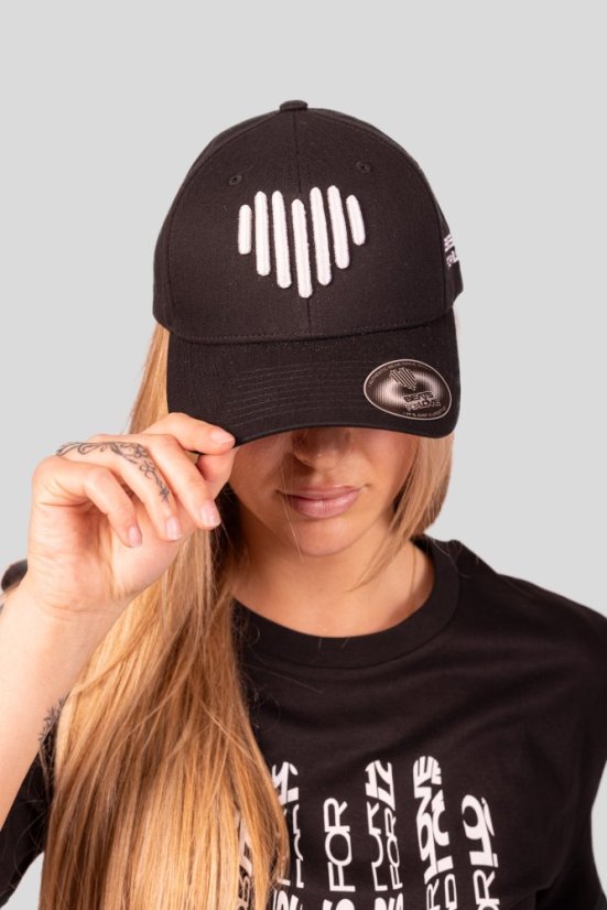 “Black Heart” Baseball Cap - Colour: Black, Variant: B