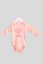„Born for B4L” long-sleeved baby bodysuits - Colour: Pink, Size: 0 - 3 month