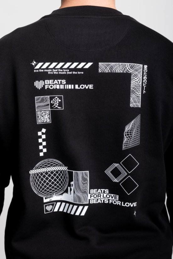 “Futuristic No. 2” Unisex Sweatshirt - Colour: Black, Size: S