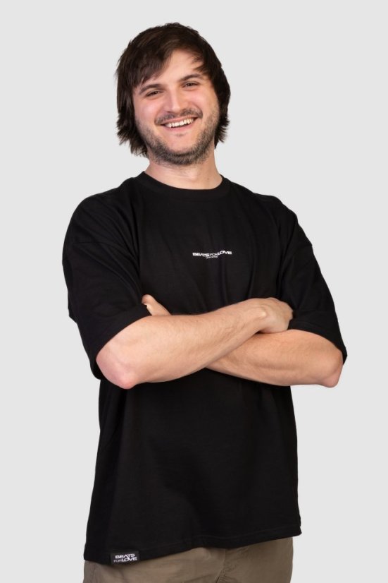 „Industrial” Oversized T-shirt - Colour: Black, Size: S