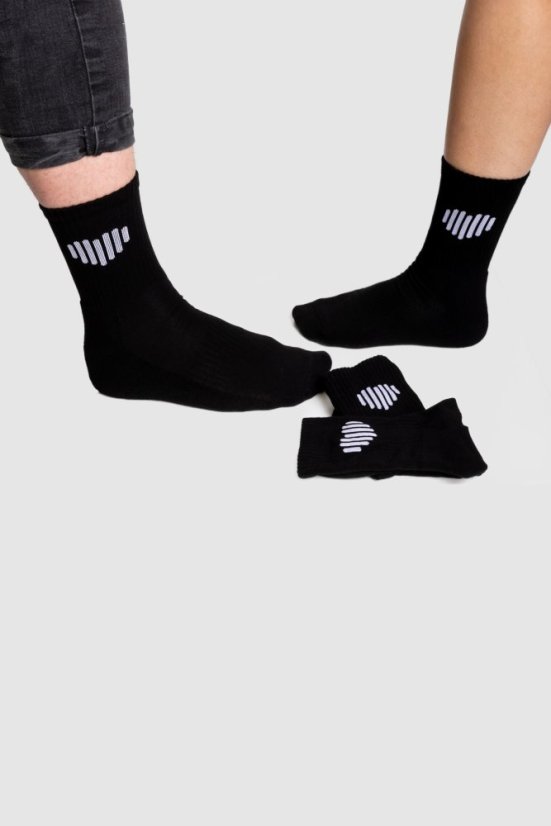 Dlouhé sportovní ponožky „Raving Knees” - Barva: Černá, Velikost: 40 - 43