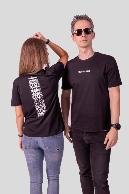 “Techno for Love” T-shirt - Colour: Black, Size: L