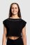 Crop top „Live the Music, Feel the Love“ - Barva: Černá, Velikost: L