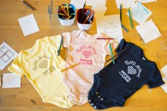 „Party Animal” short-sleeved baby bodysuits