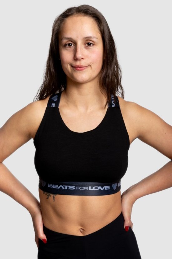 Podprsenka “Hidden Frequency” - Barva: Černá, Velikost: L