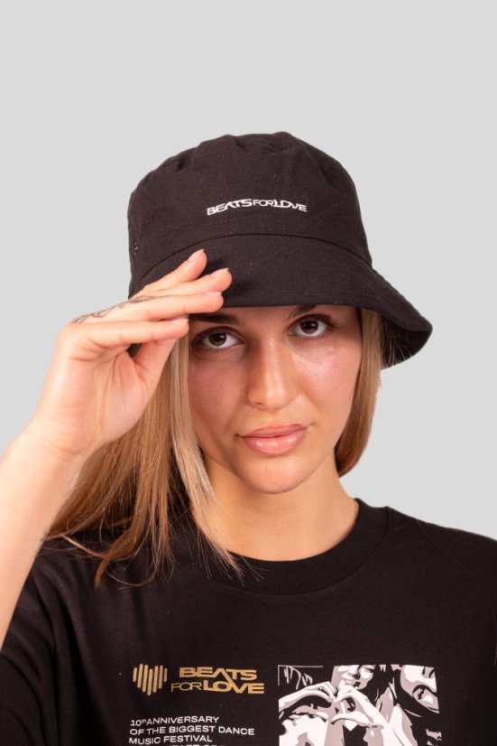 Klobouček „Rave Bucket” - Barva: Černá, Velikost: M/L