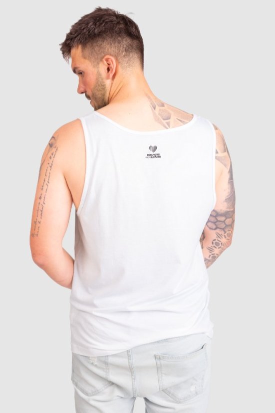 Tank Top „Heart” - Colour: White, Size: XL
