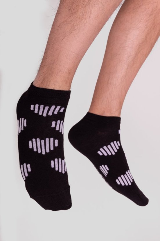 Kotníkové ponožky „Step in the beat” - Barva: Černá, Velikost: 40 - 43