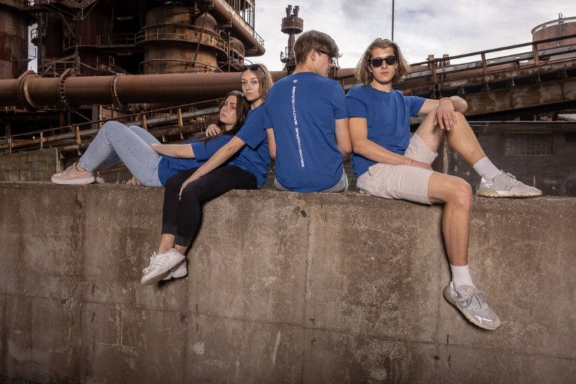 Unisex triko „B4L Simple Back” - Barva: Modrá, Velikost: L