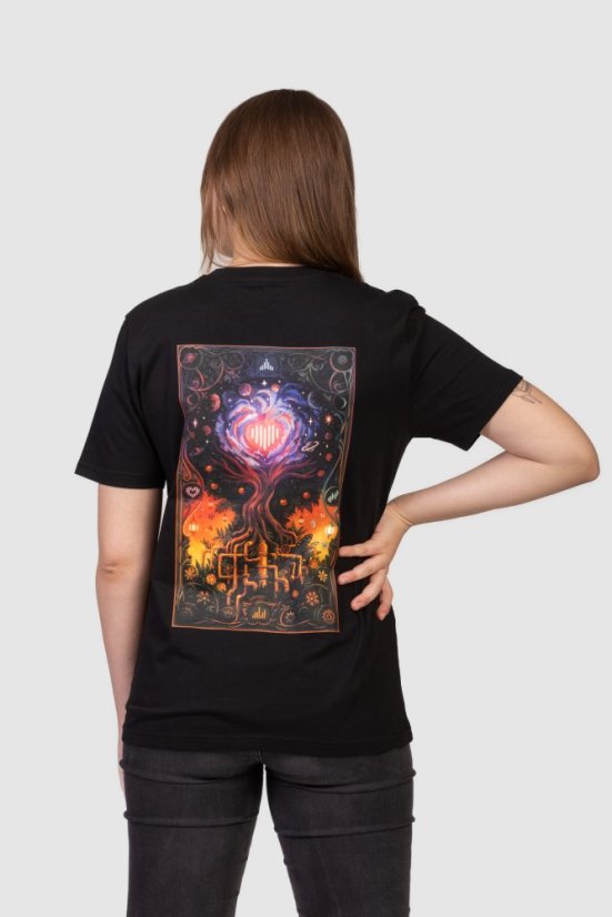 Tričko unisex “Sphere fusion” - Barva: Černá, Velikost: XL