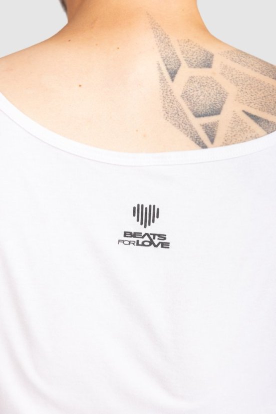 Tank Top „Heart” - Colour: White, Size: XL