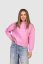 “Feel” Women Croptop Hoodie - Colour: Pink, Size: S