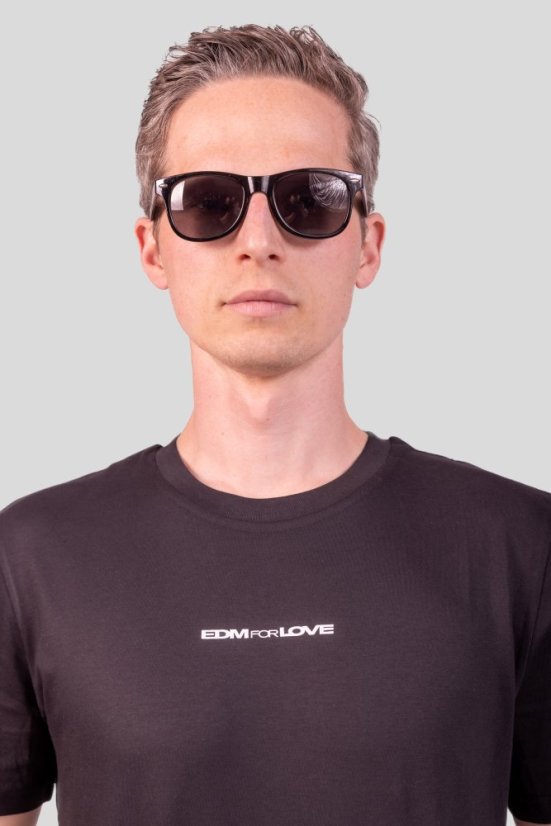 “EDM for Love” T-shirt - Colour: Black, Size: S