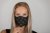 Stylish two-layer face mask "Muzzle Hearts", women's
