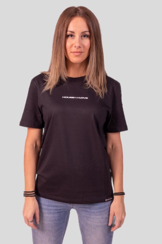 “House for Love” T-shirt - Colour: Black, Size: S